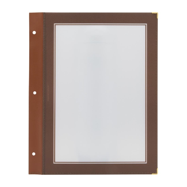 Securit A4 set extra insteekhoezen bruin (Box 5)