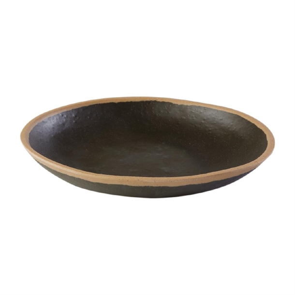 aps-crocker-plate-brown-205mm