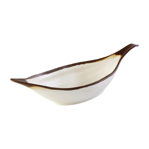 aps-crocker-leaf-bowl-cream.-420mm-length