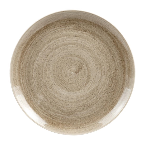 Churchill Stonecast Patina Antique Taupe Coupe Plate 288mm 11.25" (Box 12) (B2B)