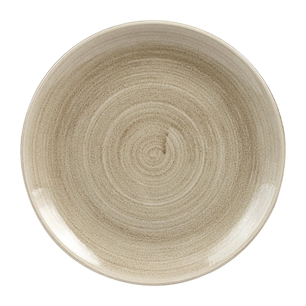 Churchill Stonecast Patina Antique Taupe Coupe Plate 260mm 10.25" (Box 12) (B2B)