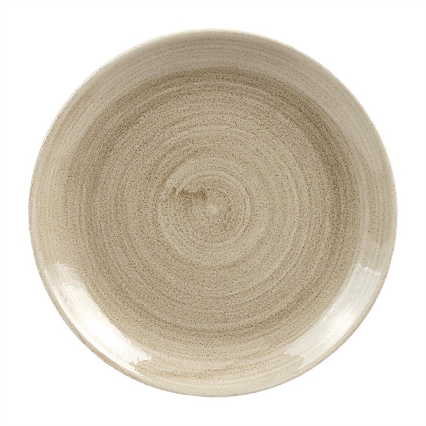 Churchill Stonecast Patina Antique Taupe Coupe Plate 217mm 8.66" (Box 12) (B2B)