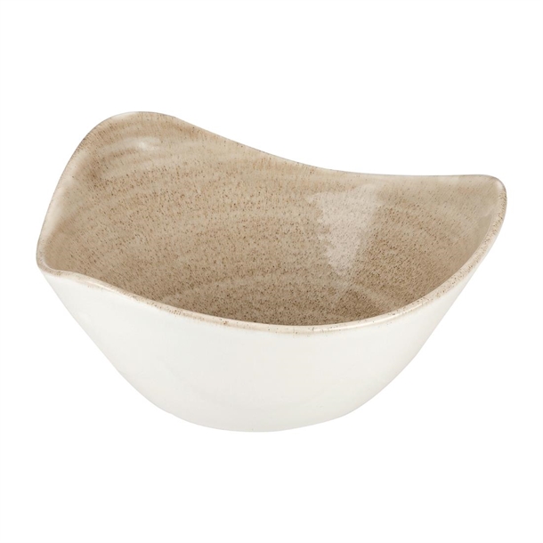 Stonecast Patina Antique Taupe Triangle Bowl 153mm 6" 9oz (Box 12) (B2B)