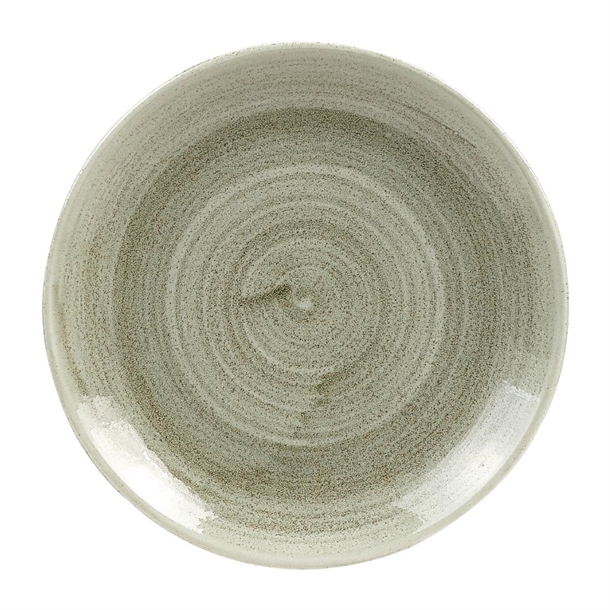 Churchill Stonecast Patina Antique Taupe Coupe Plate 165mm 6.5" (Box 12) (B2B)