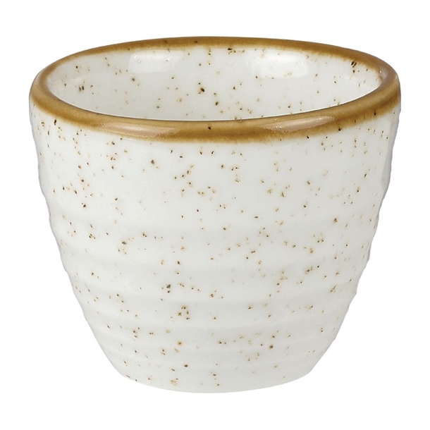 Churchill Stonecast Barley White Ripple Dip Pot 59x50mm 2oz (Box 12) (B2B)