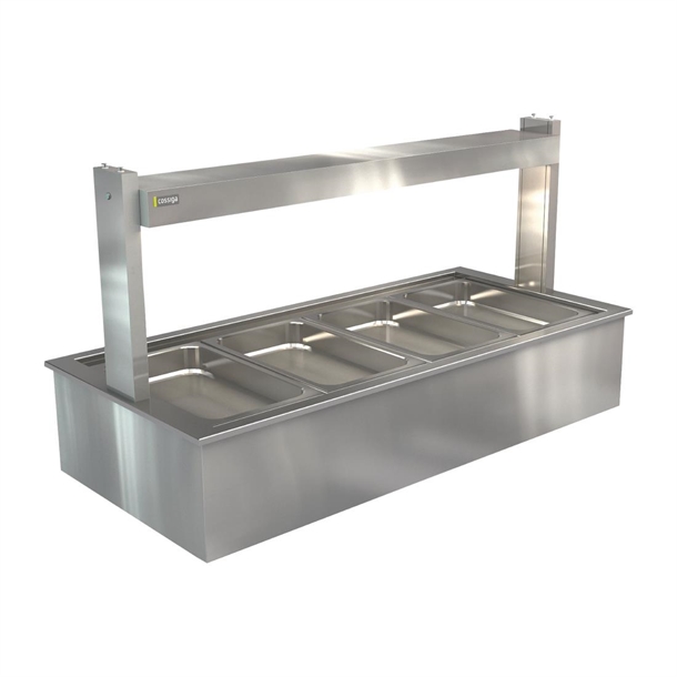 Cossiga Linear BM4 Heated Bain Marie 1485x690x555mm (Direct)