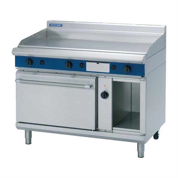 Blue Seal Oven Griddle 20mm Plate 1200mm Gas W/Elect Convection Oven LPG(Direct)