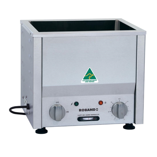 Roband Counter Top Hot Bain Marie BM1 St/St fits 1/2 size pan (not incl) (B2B)