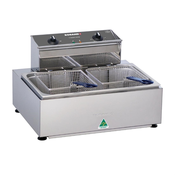 Roband F-Series Countertop Fryer F111 Single Pan 11Ltr/Double Basket 15A (B2B)