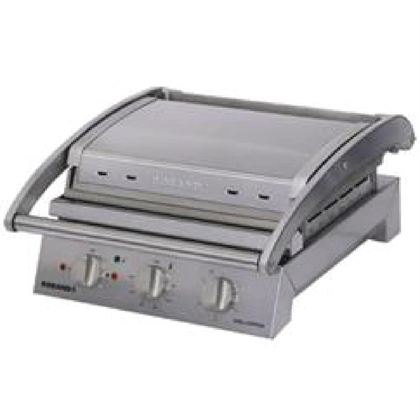 Roband Grill Station GSA610S Smooth Plates 6 Slice