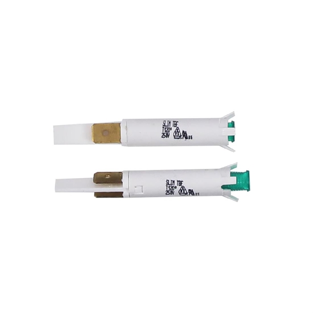 Roband Pilot Light 6.3mm Green 2 Piece T120 EC0206