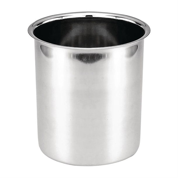 Canister 1Ltr 120mm St/St (Lid Extra) 120diax140 High