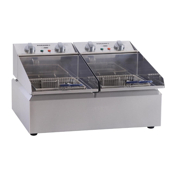 Roband Frypod FR25 Double Pan 2x 5Ltr Tank 13kg Chips/Hour (B2B)