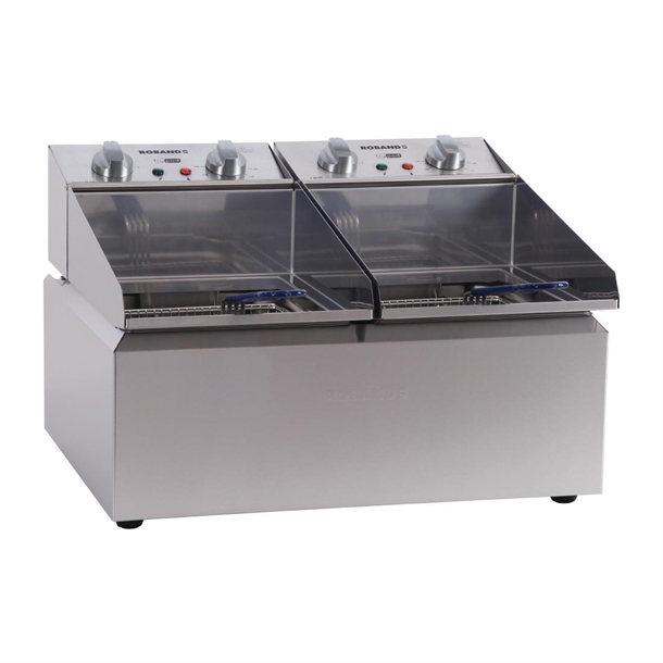 Roband Frypod FR28 Double Pan 2x 8Ltr Tank 20kg Chips/Hour