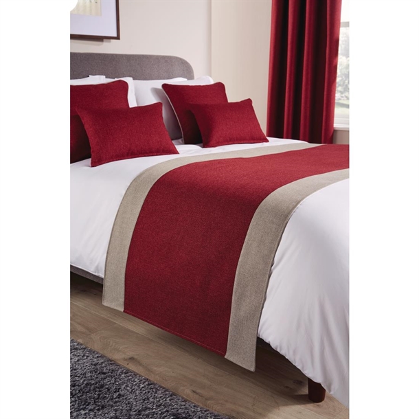 Comfort TUNDRA Runner BORDEAUX - 63x295cm - SMOKE EDGES