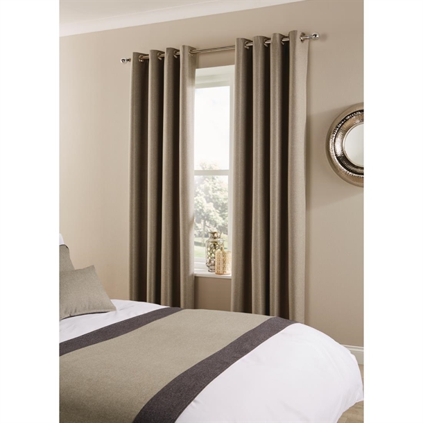 Comfort TUNDRA Curtain EYELET SMOKE - 270x229cm