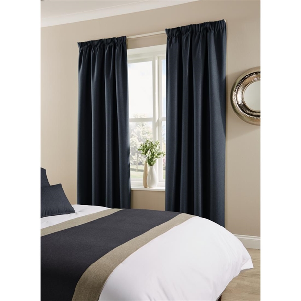 Comfort TUNDRA Curtain 3" Tape PRUSSIAN - 270x229cm