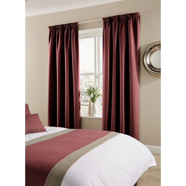 Comfort TUNDRA Curtain 3" Tape ANTIQUE FUCHSIA - 270x229cm