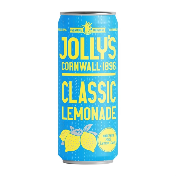 Jolly's Cornish Classic Lemonade Can - 250ml (Case 24)