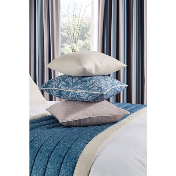 Luxury FIORELLA Cushion (Self piped) Indigo Range 45x45cm (Herringbone)