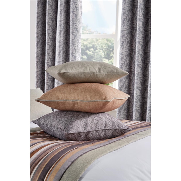 Luxury FIORELLA Cushion (Self piped) Graphite Range 45x45cm (DIAMOND)