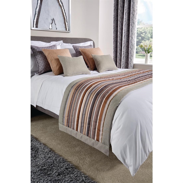 Luxury FIORELLA BORDER Runner Graphite Range - 63x295cm