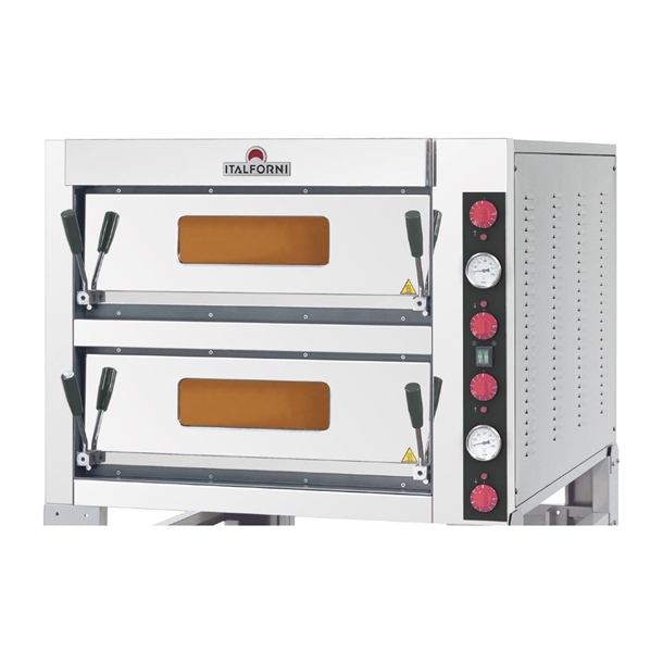 Italforni Tkb2 Twin Deck Electric Pizza Oven - 12x13" Pizzas (Direct)