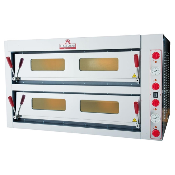 Italforni Tkd2 Twin Deck Electric Pizza Oven - 12x13" Pizzas (Direct)