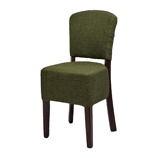 Hanoi Dining Chair In Dark Walnut with Shetland Forest (Pack 2) (B2B)