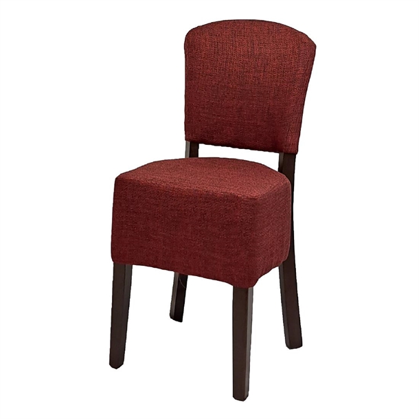 Hanoi Dining Chair In Dark Walnut with Shetland Scarlett (Pack 2) (B2B)