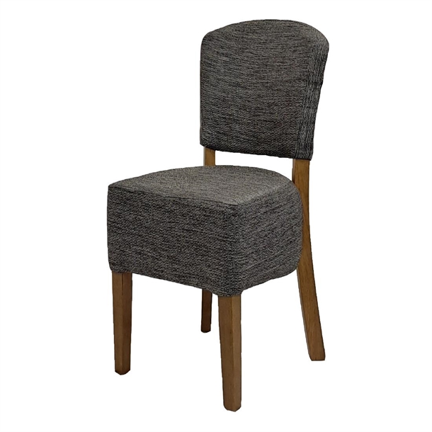 Hanoi Dining Chair In Weathered Oak with Shetland Smoke (Pack 2) (B2B)