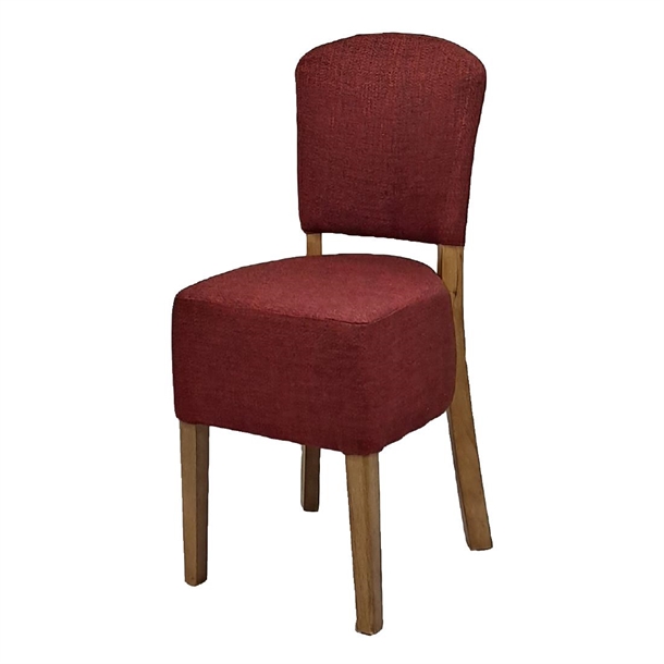 Hanoi Dining Chair In Weathered Oak with Shetland Scarlett (Pack 2) (B2B)