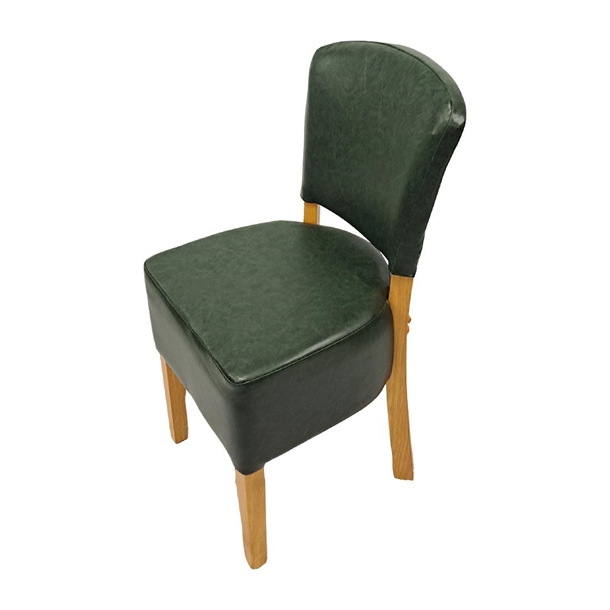 Hanoi Dining Chair In Soft Oak with Bison Vinyl Cedar (Pack 2) (B2B)
