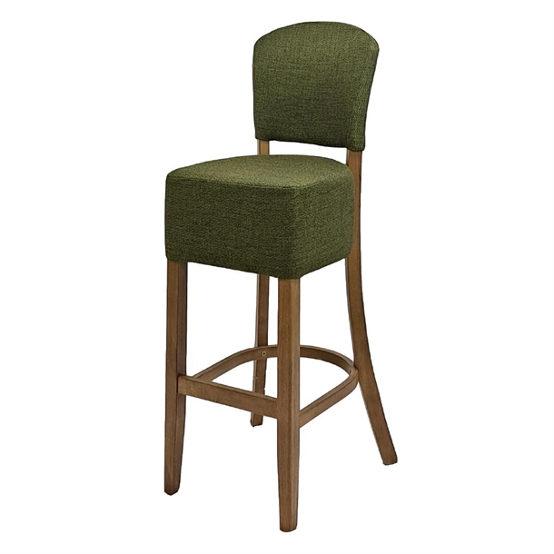 Hanoi Bar Chair in Weathered Oak with Shetland Forest (Pack 2) (B2B)