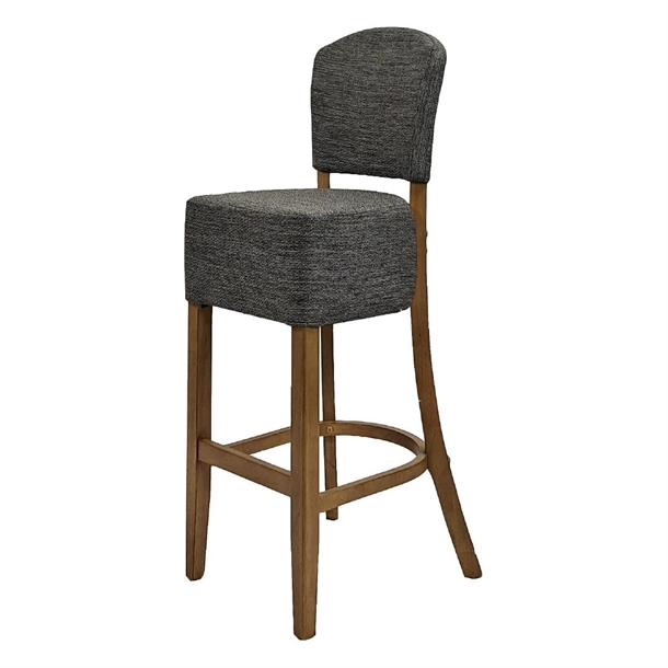Hanoi Bar Chair in Weathered Oak with Shetland Smoke (Pack 2) (B2B)