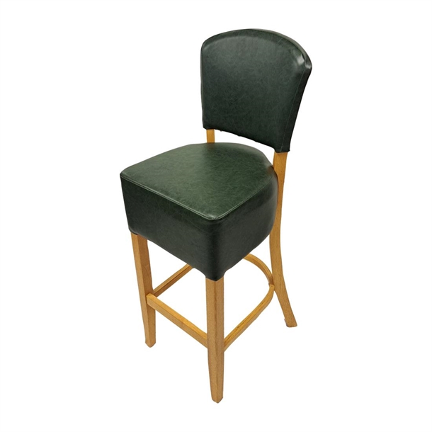 Hanoi Bar Chair in Soft Oak with Bison Cedar Vinyl (Direct)