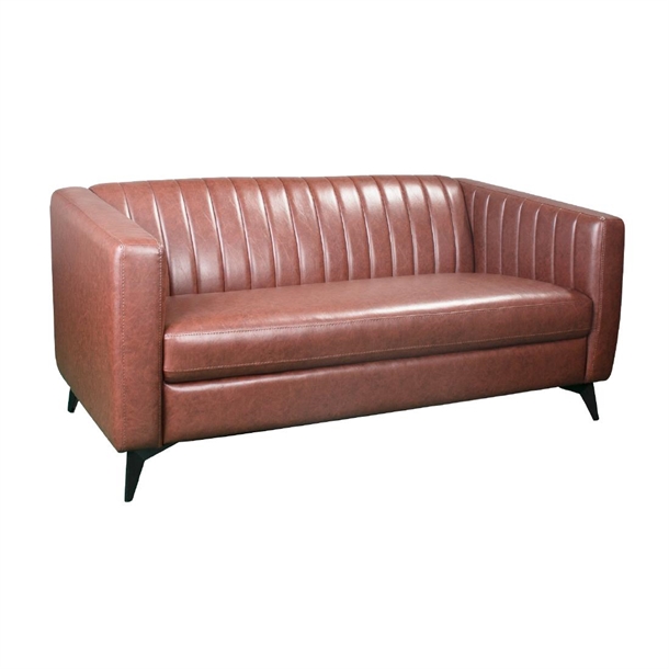 Capri 2 Seat Sofa in Bison Espresso Vinyl (B2B)