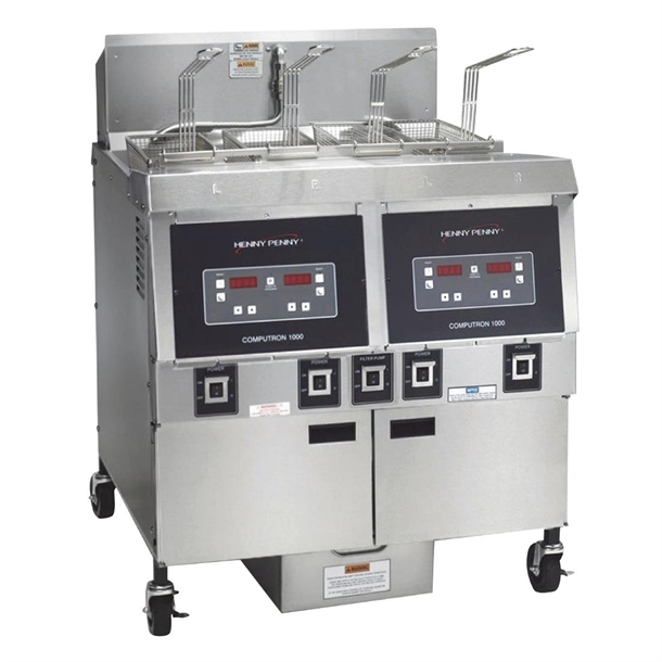 Henny Penny HPOFG322-C1000 Open 2 Well Nat Gas Fryer w/1000 Computron(Direct)