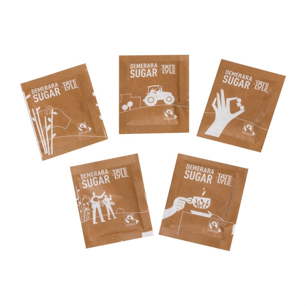 Tate & Lyle Fairtrade Sugar Sachets Demerara (Box 1000)