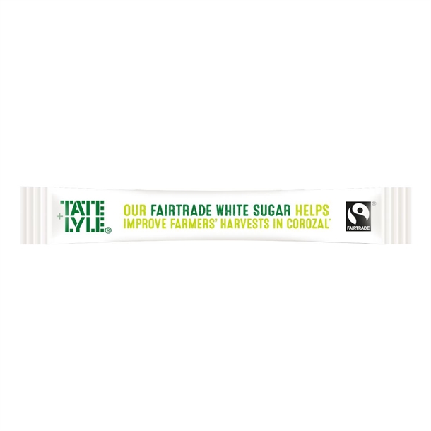 Tate & Lyle Fairtrade Sugar Sticks White (Box 1000)