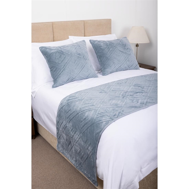 Comfort Constantine Quilted Runner - Duck Egg - 63cm x 295cm