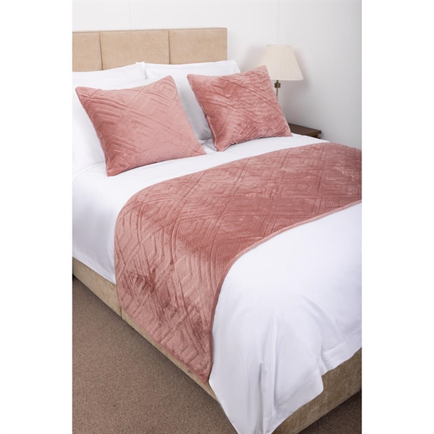 Comfort Constantine Quilted Runner - Pink - 63cm x 295cm
