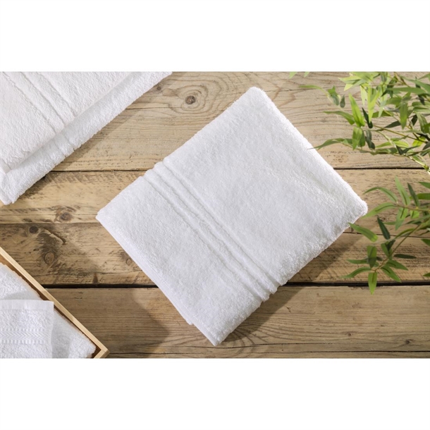 ECOKNIT - Bath Sheet, White - 600 GSM - 90cm x 150cm