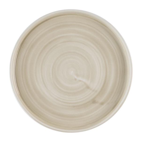 Churchill Stonecast Canvas Natural Walled Plate 210mm (Box 6) (Direct)