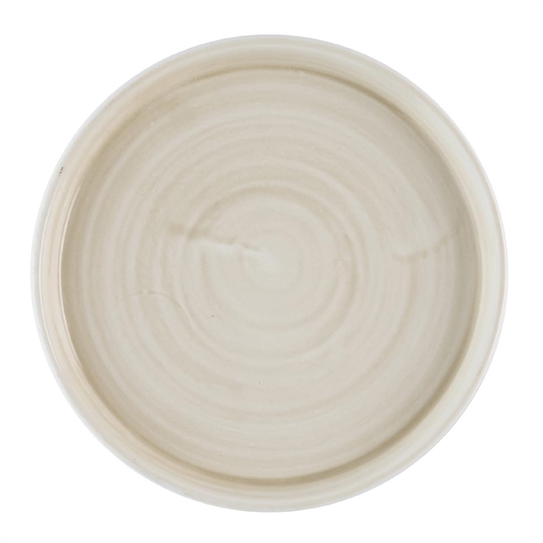 Churchill Stonecast Canvas Natural Walled Plate 160mm (Box 6) (Direct)
