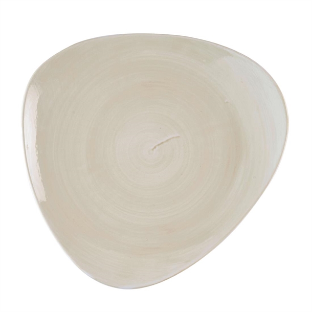 Churchill Stonecast Canvas Natural Lotus Plate 254mm (Box 12) (Direct)