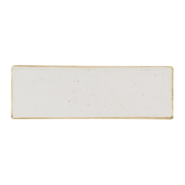 Churchill Stonecast Barley White Oblong Plate 330x110mm (Box 6) (Direct)