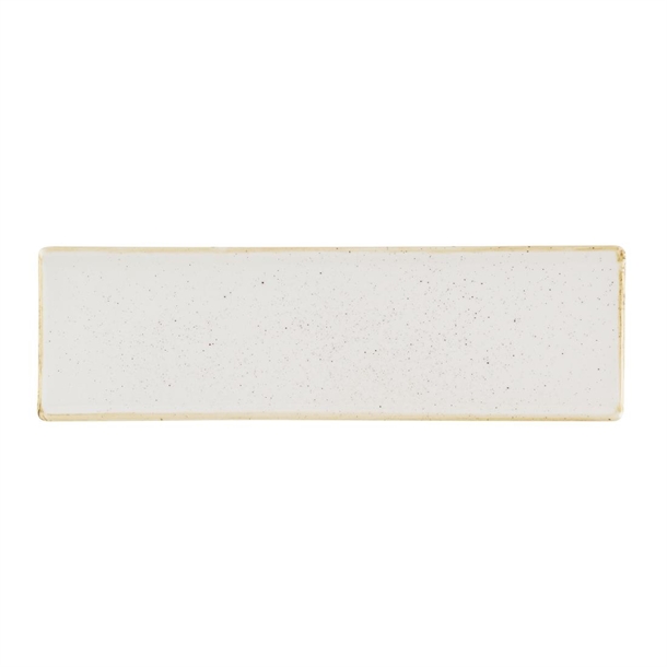 Churchill Stonecast Barley White Oblong Plate 300x90mm (Box 6) (Direct)