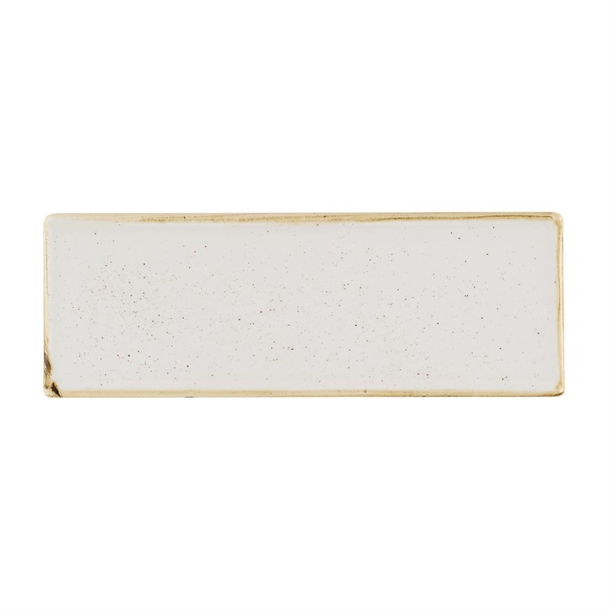 Churchill Stonecast Barley White Oblong Plate 250x90mm (Box 6) (Direct)