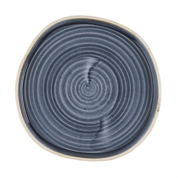 Churchill Stonecast Blueberry Organic Walled Plate 206mm (Box 6) (Direct)